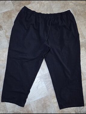Juno Active Black Elastic Waist Pants 4XP